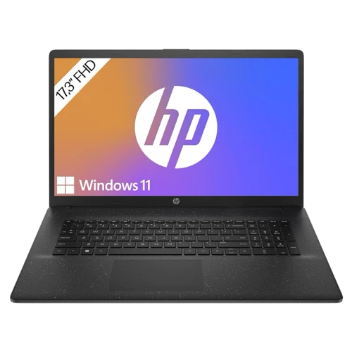 Ноутбук 17,3" HP 9R3M6EA, AMD Ryzen 5 7520U, 8/512ГБ, Jet Black