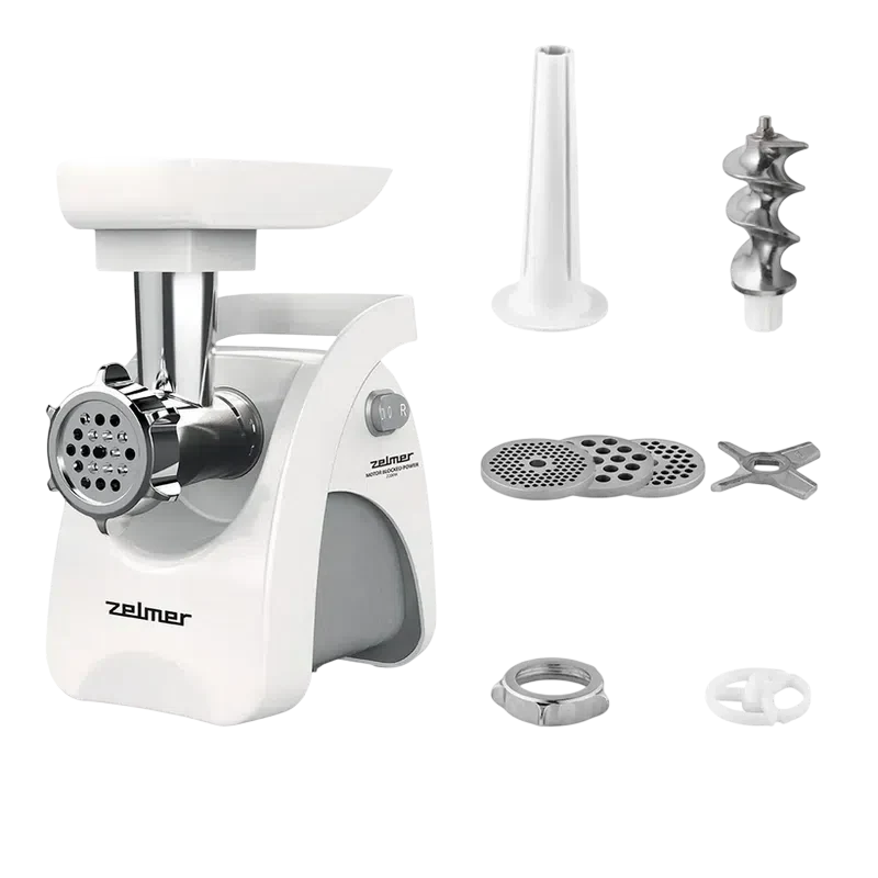 Мясорубка Zelmer ZMM9801B, Белый 8
