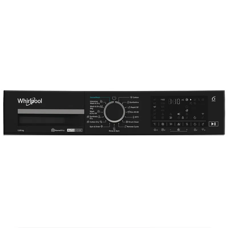 Стирально-сушильная машина Whirlpool WPD 2836W ADS EE, White 6