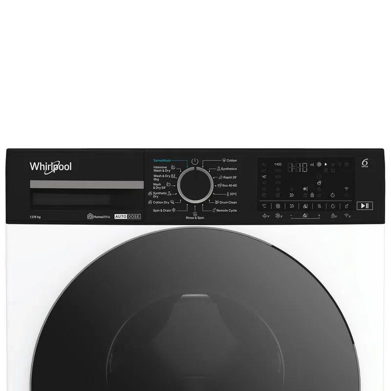 Стирально-сушильная машина Whirlpool WPD 2836W ADS EE, White 5