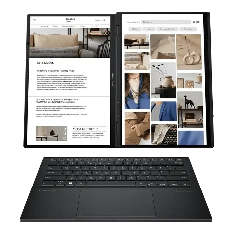 Laptop 14" Asus Zenbook UX8406CA, Inkwell Gray 4