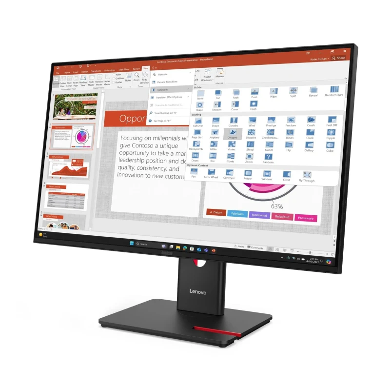 Монитор 27" Lenovo ThinkVision T27-40, Black 2