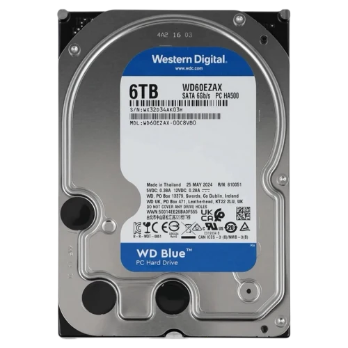 Жесткий диск Western Digital WD Blue, 6ТБ, 3.5"