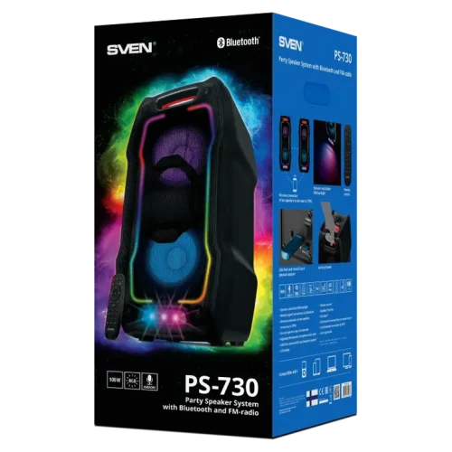 Boxă portabilă SVEN PS-730, Negru