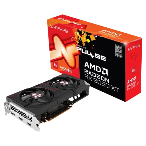 Видеокарта Sapphire PULSE Radeon RX 9060XT OC, Black