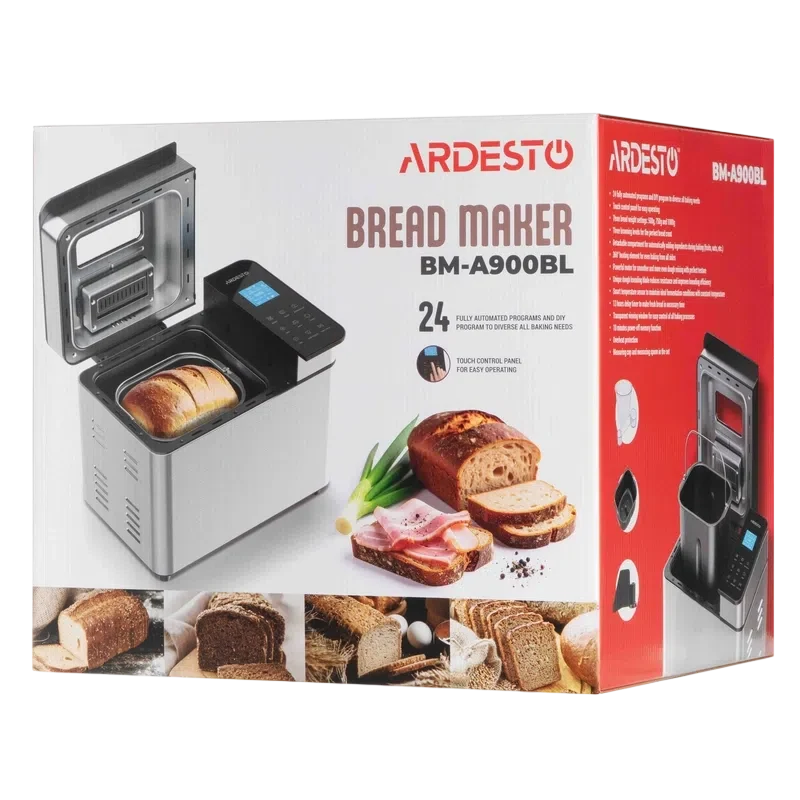 Mașină de pâine Ardesto BM-A900BL, Argintiu 7