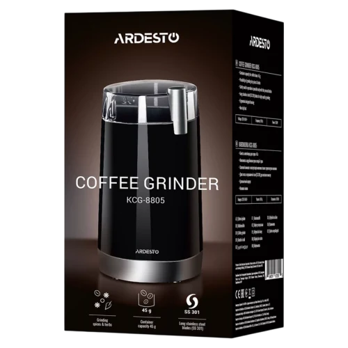 Кофемолка Ardesto KCG-8805, Черный