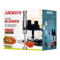 Погружной блендер Ardesto HBSG-1000WHCHSL, Black / Silver 22
