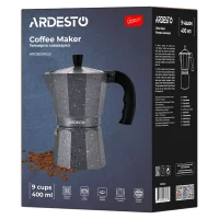 Гейзерная кофеварка Ardesto AR0809AGS Gemini Molise, Серый 6