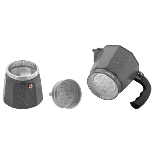Cafetieră gheizer Ardesto AR0809AGS Gemini Molise, Gri