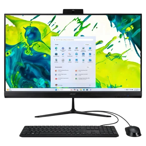 Computer All-in-One Acer Aspire C27-2G, Core Ultra 5, 16GB/512GB, 60 Hz, Negru