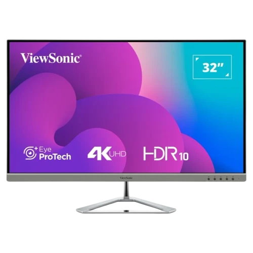 Монитор 31.5" ViewSonic VX3276-4K-MHD-2, Silver/Black