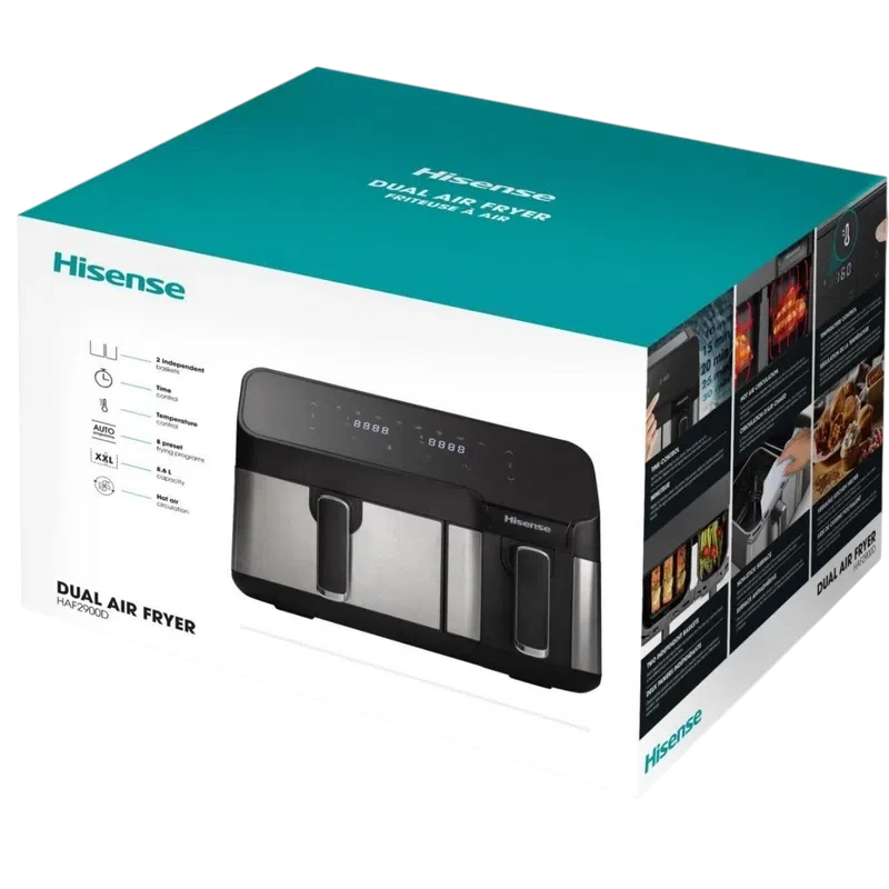 Аэрогриль Hisense HAF2900D, Черный 8