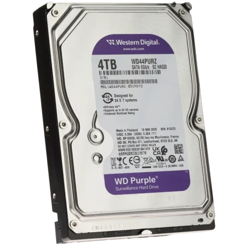 Жесткий диск Western Digital WD Purple 4ТБ, 3.5"