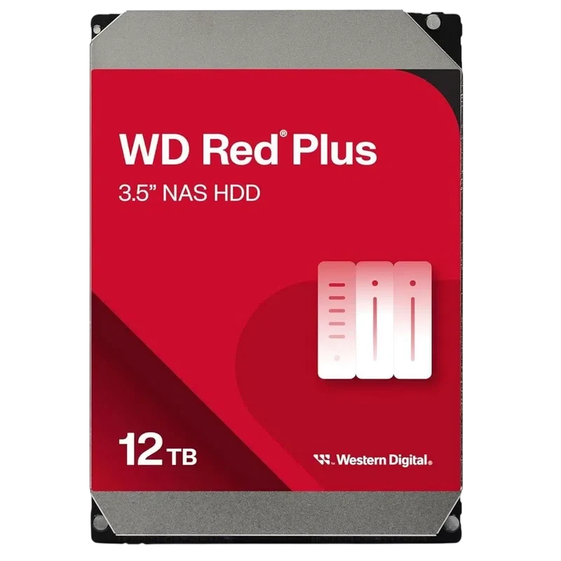 Жесткий диск Western Digital WD Red Plus 12ТБ, 3.5" 2