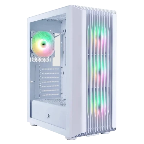 Корпус для ПК 1STPLAYER H6 Mid-Tower, Белый