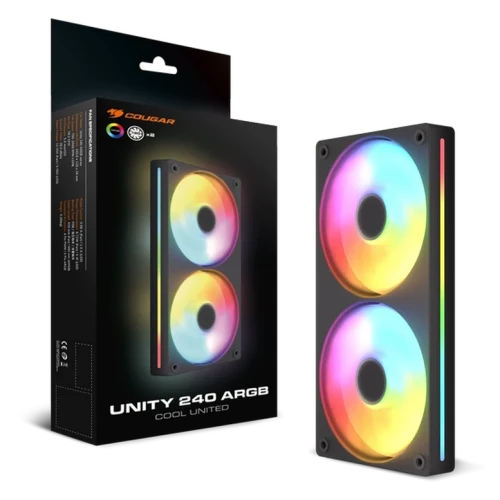 Ventilator PC Cougar Unity240-RB, Negru
