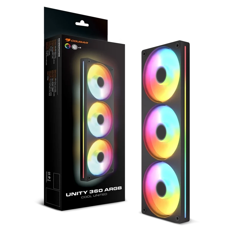 Вентилятор для ПК Cougar Unity360-RB, 120 мм, Черный 5