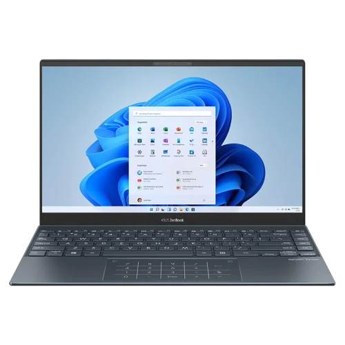 Ноутбук ASUS Zenbook 13 OLED, Ryzen 5 5600U, Radeon, 8ГБ/512ГБ, Pine Grey