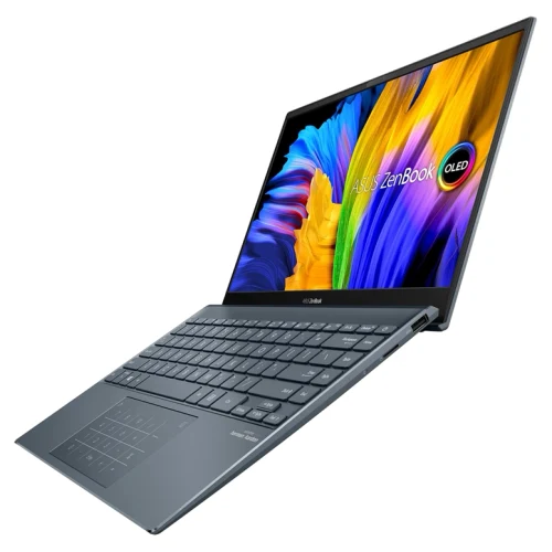 Ноутбук ASUS Zenbook 13 OLED, Ryzen 5 5600U, Radeon, 8ГБ/512ГБ, Pine Grey
