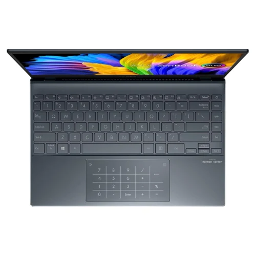 Ноутбук ASUS Zenbook 13 OLED, Ryzen 5 5600U, Radeon, 8ГБ/512ГБ, Pine Grey