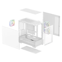 Корпус для ПК Deepcool CG380 3F WH Mini Tower, Белый 5