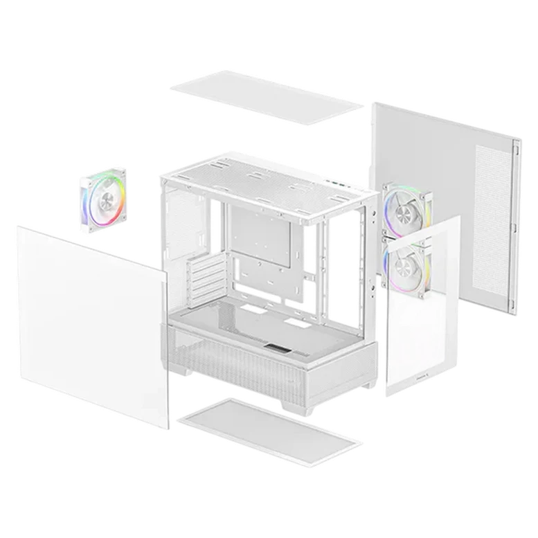 Корпус для ПК Deepcool CG380 3F WH Mini Tower, Белый 5