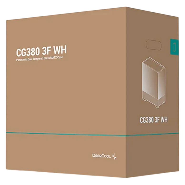 Корпус для ПК Deepcool CG380 3F WH Mini Tower, Белый 6