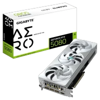 Placă video GIGABYTE GeForce RTX 5080 AERO OC 16G, White