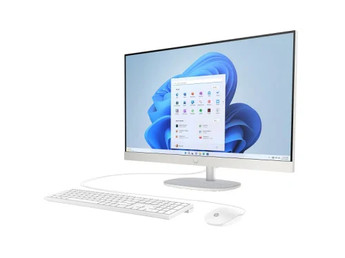 Computer All-in-One HP 27-cr0085ci, Ryzen 5, 16GB/512GB, 60 Hz, Alb