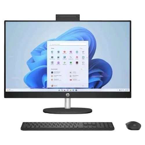Computer All-in-One HP AiO 27-cr0084ci, Ryzen 5, 16GB/512GB, 60 Hz, Jet Black