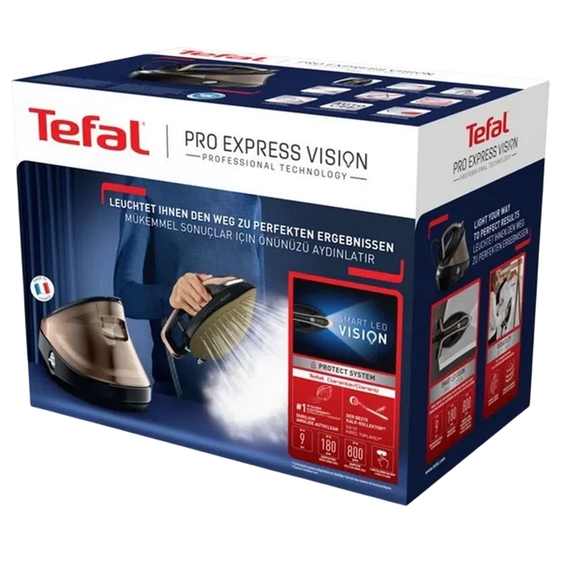 Утюг с парогенератором Tefal GV9823E1, Золотой 7
