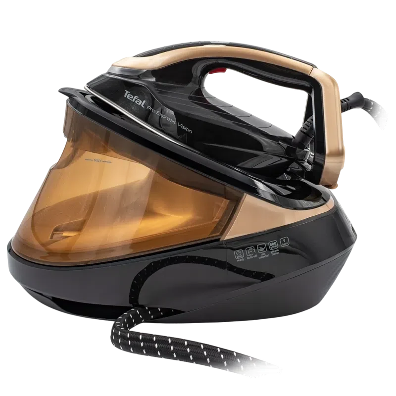 Утюг с парогенератором Tefal GV9823E1, Золотой 3