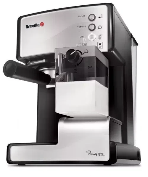 Кофеварка рожковая Breville VCF045X-DIM Prima Latte Silver, Серебристый