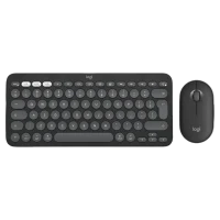 Клавиатура и мышь Logitech Pebble 2 Combo, Графитовый