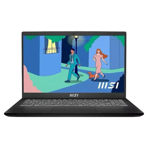 Laptop MSI Modern 15, Ryzen 5, 16GB/512GB, 60 Hz, Negru