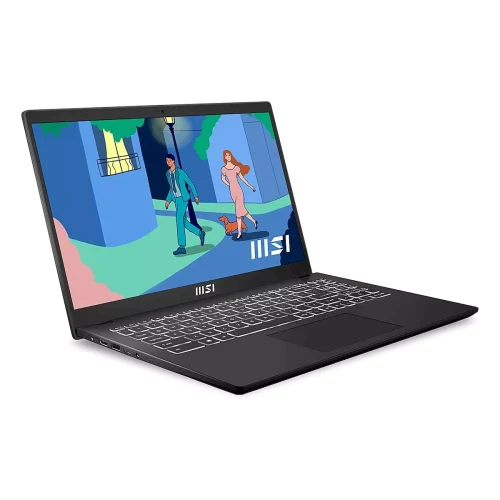 Laptop MSI Modern 14, Core i7, 16GB/512GB, 60 Hz, Negru