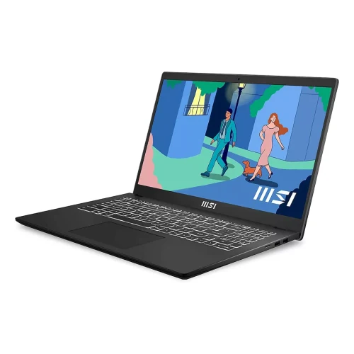 Laptop MSI Modern 14, Core i7, 16GB/512GB, 60 Hz, Negru