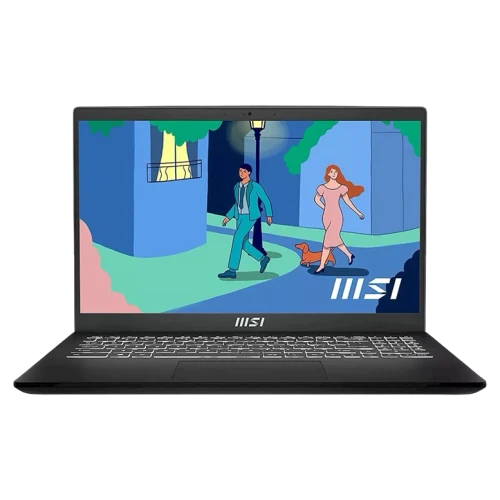 Laptop MSI Modern 14, Core i7, 16GB/512GB, 60 Hz, Negru