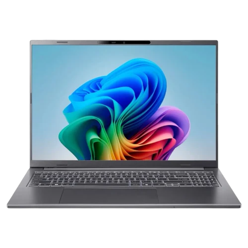 Ноутбук Acer Aspire 16 Ai, Snapdragon X, 16ГБ/512ГБ, 60 Гц, Серый