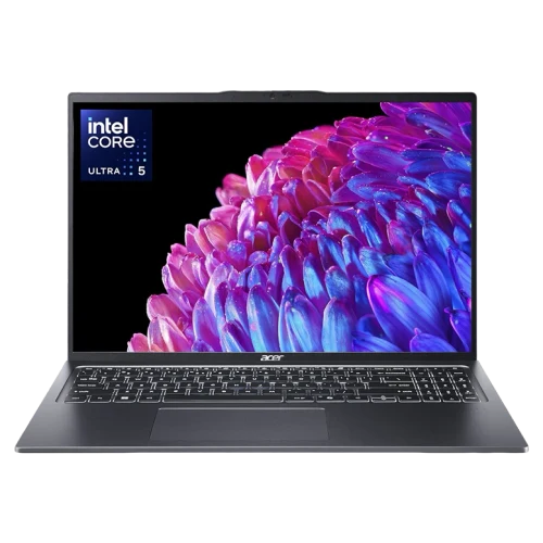Ноутбук Acer Swift Go 16, Core Ultra 5, 16ГБ/512ГБ, 60 Гц, Серый