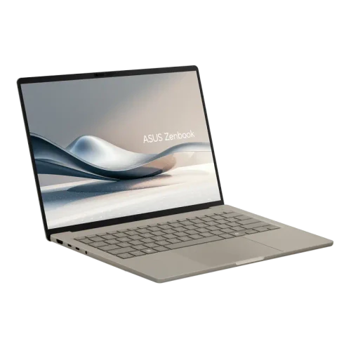 Laptop Asus Zenbook A14, Snapdragon X, 16GB/1TB, 60 Hz, Bej