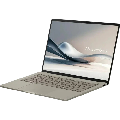 Laptop Asus Zenbook A14, Snapdragon X, 16GB/1TB, 60 Hz, Bej