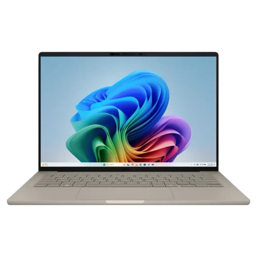 Laptop Asus Zenbook A14, Snapdragon X, 16GB/1TB, 60 Hz, Bej