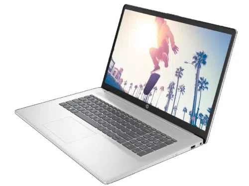 Laptop HP Pavilion 17, Ryzen 5, 8GB/512GB, 60 Hz, Argintiu