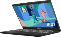 Laptop MSI Modern 14, Ryzen 7, 16GB/512GB, 60 Hz, Negru 4