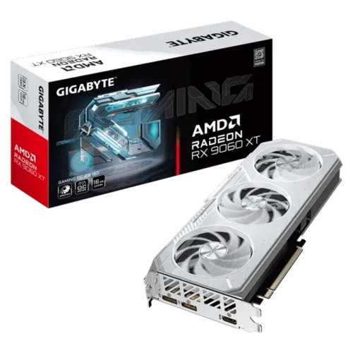 Placă video Gigabyte RX 9060 XT GV-R906XGAMINGOCICE-16GD16GB, Alb
