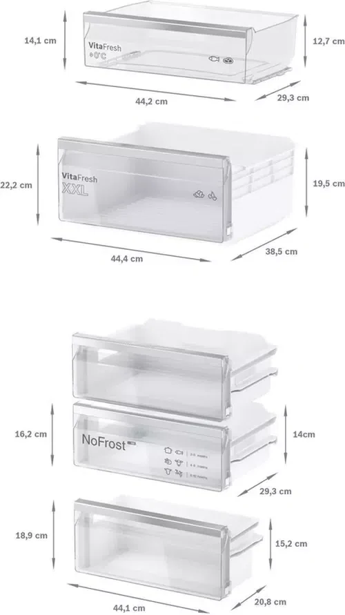 Холодильник Bosch KIN86VFE0, White 10