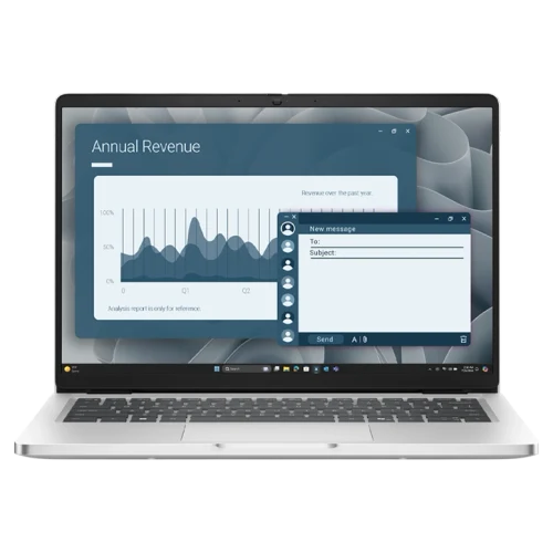 Ноутбук Dell Pro 14 PC14255, Ryzen AI 7, 16ГБ/512ГБ, 60 Гц, Серебристый