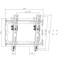Suport pentru televizor Brateck KL32-22T, Negru 2